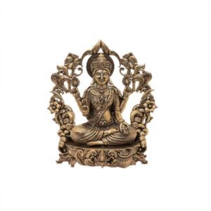 Brass Lakshmi Devi Idol – Divine Goddess of Wealth and Prosperity Invite the divine blessings of Goddess Lakshmi, the symbol of wealth, prosperity, and abundance, into your home with this exquisite brass Lakshmi idol. Handcrafted with intricate detail, this statue beautifully captures the Goddess Lakshmi seated gracefully, offering blessings to those who seek her favor. Key Features: Exquisite Handcrafted Craftsmanship: This brass Lakshmi murti is meticulously handcrafted with premium-quality brass, ensuring long-lasting beauty and elegance. Perfect Size for Any Space: With dimensions of 3.5 x 3 x 3.9 inches (8.89 x 7.62 x 9.9 cm) and a weight of 305 grams, it is an ideal size for your temple, living room, office, or prayer altar. Symbol of Abundance and Prosperity: Depicts Mahalaxmi with her traditional lotus, embodying the divine attributes of wealth, success, and well-being. Durable and Timeless Design: The brass sculpture is designed to withstand the test of time while maintaining its radiant finish and significance. Perfect for Gifting: An ideal gift for housewarming ceremonies, festive occasions like Diwali, or anyone seeking the Goddess' blessings for financial growth and stability. This brass Lakshmi statue is more than just a decorative piece—it's a sacred symbol that brings peace, prosperity, and spiritual well-being into your life. Place it on your altar or as a centerpiece in your home or office to attract positive energy and good fortune. Order now and bring home the divine blessings of Goddess Lakshmi with this beautiful handcrafted brass idol. Note: Brass Made: Each of these products is made of solid brass with carefully designed products that suit every possible place that this art can fit. Home Office Use: Complete the decor of your home in the utmost style or add some Indian flair to any room décor Gifting and Decor: Each of our products is suitable for gifting purposes. This brass decoration item enhances the decoration and gives a safe and silent vibe to the home. This is perfect for home, and office use. A valuable personal and professional collection Clean by Dry Cloth and Use Pitambari Powder Specially for Brass Material. BH10658