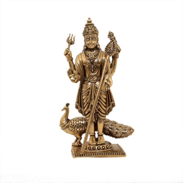 KALARAMBH Brass Kartikeya 5.9 Inch, 1 Pcs BH10659