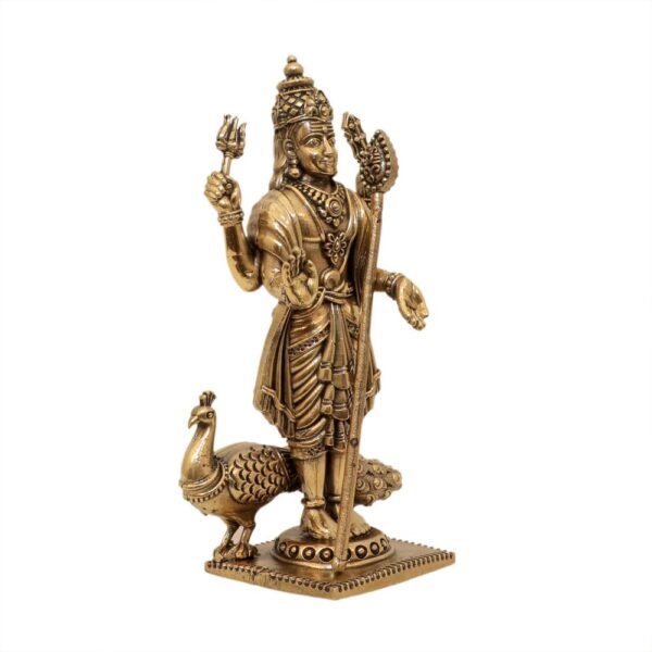 KALARAMBH Brass Kartikeya 5.9 Inch, 1 Pcs BH10659