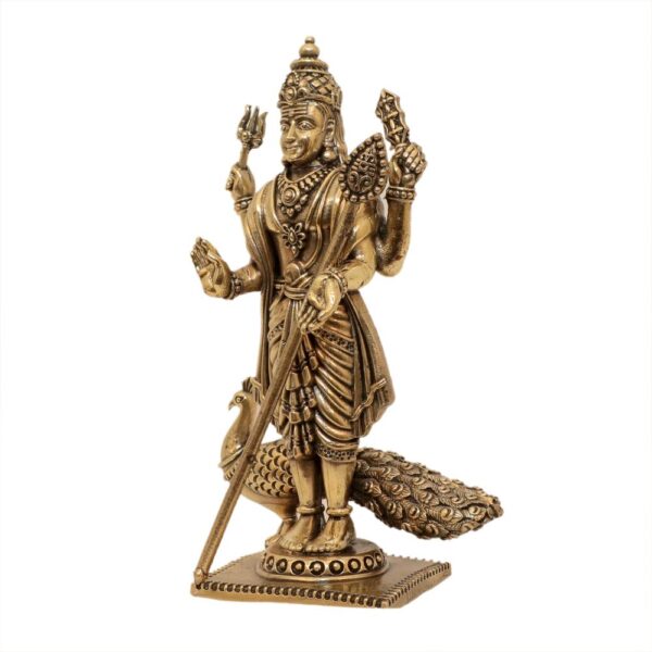 KALARAMBH Brass Kartikeya 5.9 Inch, 1 Pcs BH10659