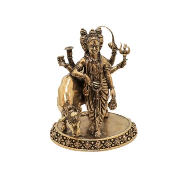 KALARAMBH Brass Dattatreya 5 Inch, 1 Pcs