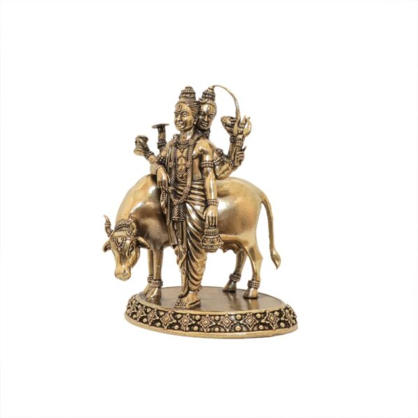 KALARAMBH Brass Dattatreya 5 Inch, 1 Pcs