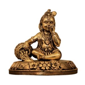 KALARAMBH Brass Bal Krishna 3 Inch, 1 Pcs BH10661