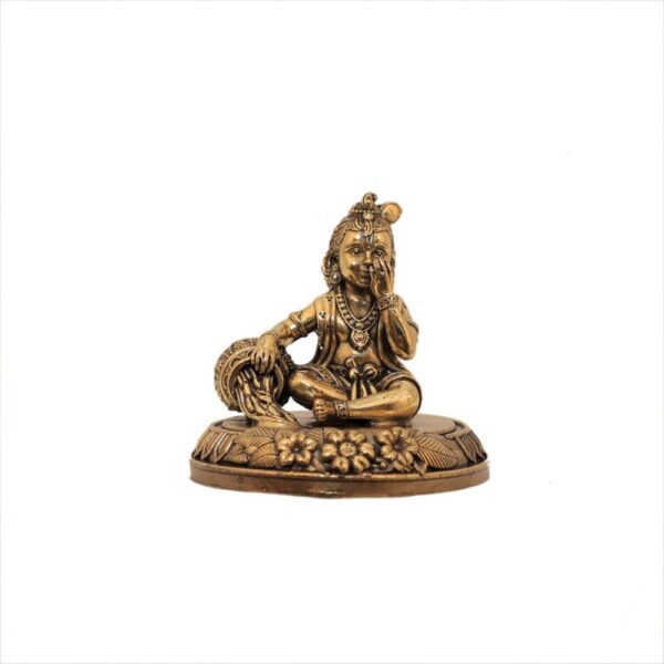 KALARAMBH Brass Bal Krishna 3 Inch, 1 Pcs BH10661
