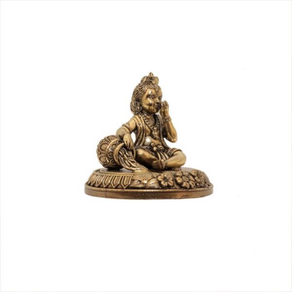 KALARAMBH Brass Bal Krishna 3 Inch, 1 Pcs BH10661