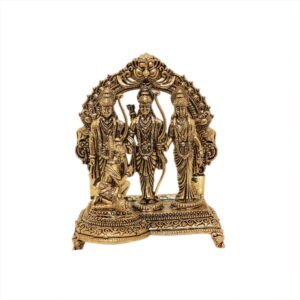 KALARAMBH Brass Ram Darbar 3.9 Inch, 1 Pcs BH10665