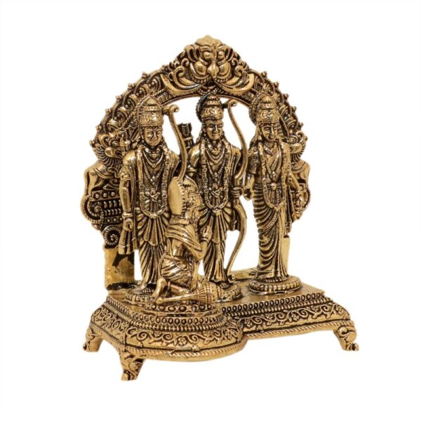 KALARAMBH Brass Ram Darbar 3.9 Inch, 1 Pcs BH10665