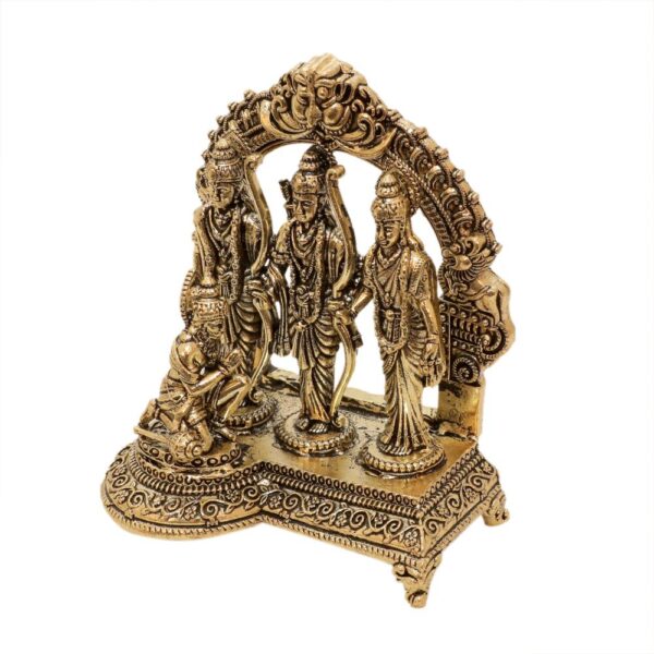 KALARAMBH Brass Ram Darbar 3.9 Inch, 1 Pcs BH10665