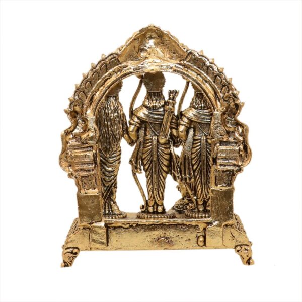 KALARAMBH Brass Ram Darbar 3.9 Inch, 1 Pcs BH10665