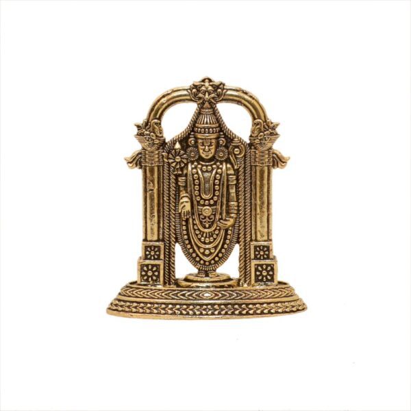 KALARAMBH Brass Tirupati Balaji 3 Inch, 1 Pcs BH10667