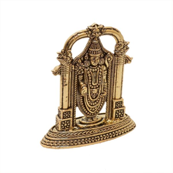 KALARAMBH Brass Tirupati Balaji 3 Inch, 1 Pcs BH10667