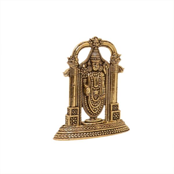 KALARAMBH Brass Tirupati Balaji 3 Inch, 1 Pcs BH10667