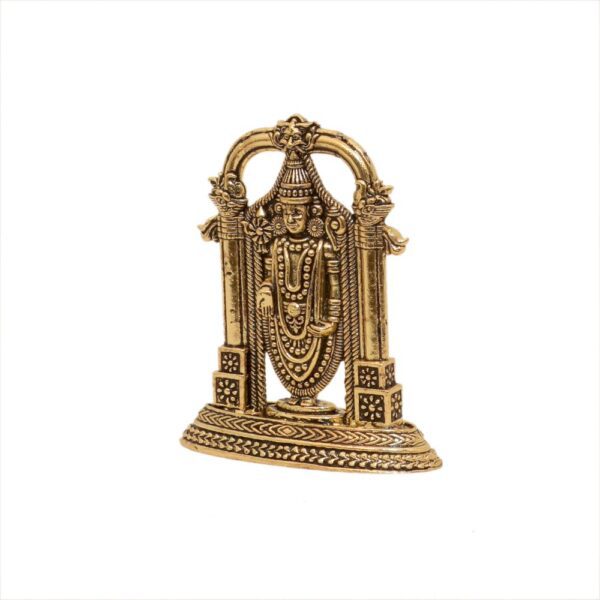 KALARAMBH Brass Tirupati Balaji 3 Inch, 1 Pcs BH10667