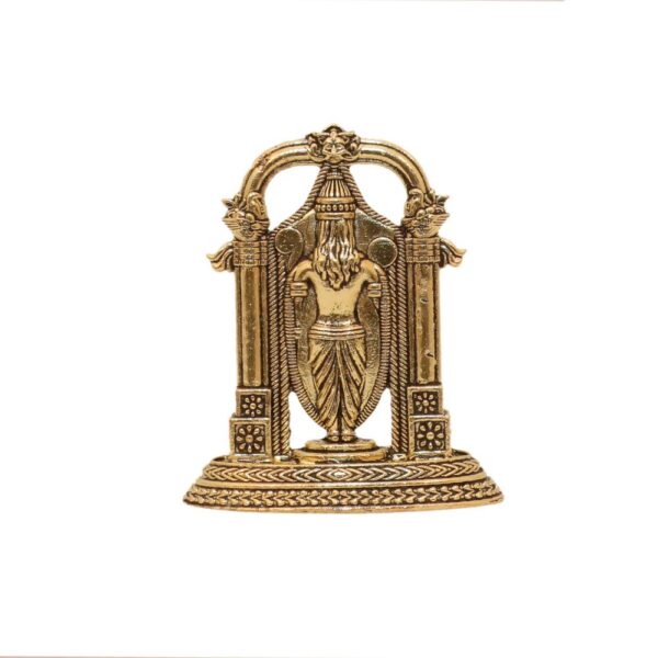 KALARAMBH Brass Tirupati Balaji 3 Inch, 1 Pcs BH10667