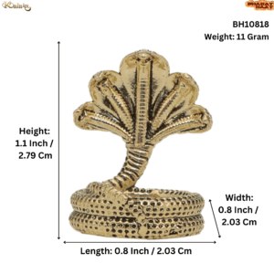 KALARAMBH Brass Snake 1.1 Inch, 1 Pcs BH10818