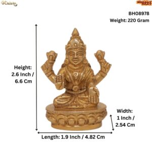 KALARAM BH Brass Lakshmi 2.6 Inch, Pcs BH08978