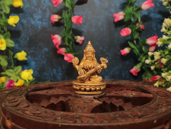 KALARAM BH Brass Saraswati 2.6 Inch, Pcs BH08979