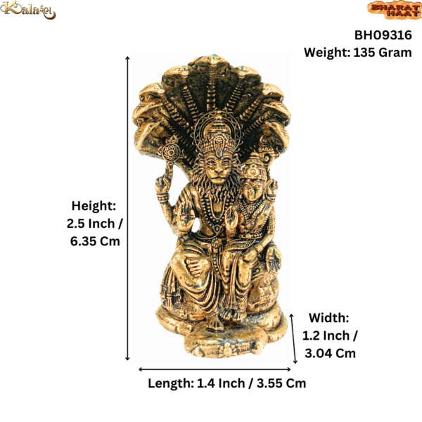 Brass Narsimha,2.5 Inch KBH09316, Weight is 135 Gram, 1 Pcs