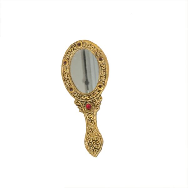 KALARAM BH Metal Hand Mirror 5.5 Inch, 1 Pcs BH09782