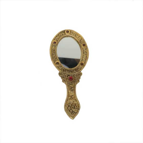 KALARAM BH Metal Hand Mirror 5.5 Inch, 1 Pcs BH09782
