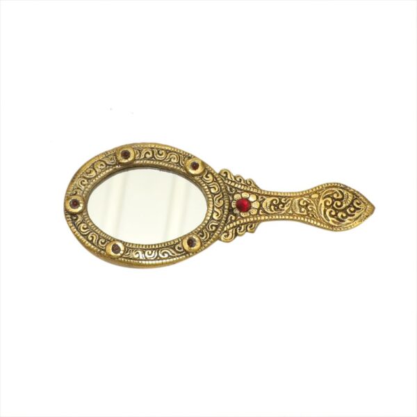 KALARAM BH Metal Hand Mirror 5.5 Inch, 1 Pcs BH09782