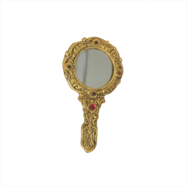 KALARAM BH09783 Metal Hand Mirror 5 Inch, 1 Pcs BH09783