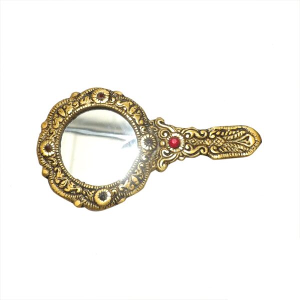 KALARAM BH09783 Metal Hand Mirror 5 Inch, 1 Pcs BH09783