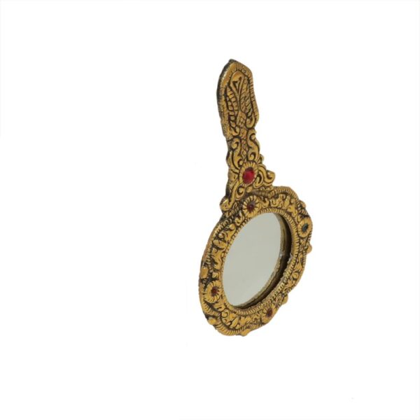 KALARAM BH09783 Metal Hand Mirror 5 Inch, 1 Pcs BH09783