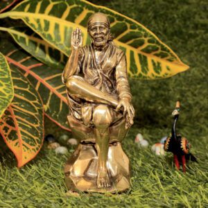 Brass Sai Baba, 5 Inch KBH10321, Weight is 224 Gram, 1 Pcs