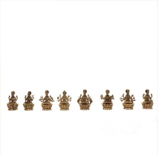 KALARAMBH Brass Asthlaxmi 3 Inch, 1 Pcs BH10587