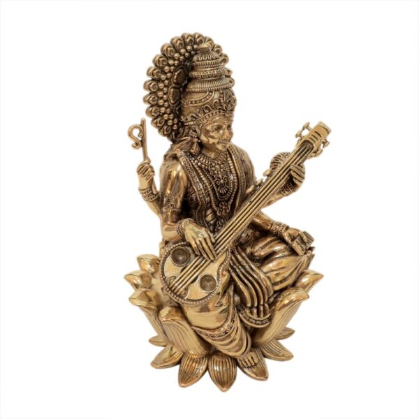 KALARAM BH Brass sarswati 7.2 Inch, 1 Pcs