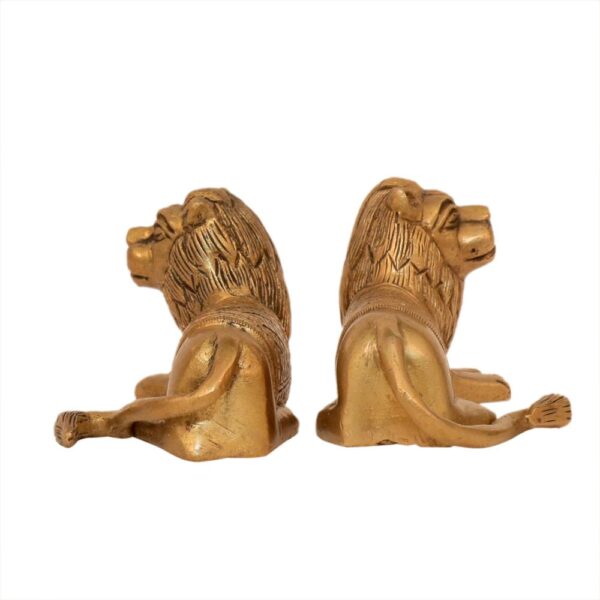 KALARAMBH Brass Lion Pair 2 Inch, 1 Pcs