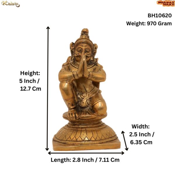 KALARAMBH Brass Garuda 5 Inch, 1 Pcs BH10620