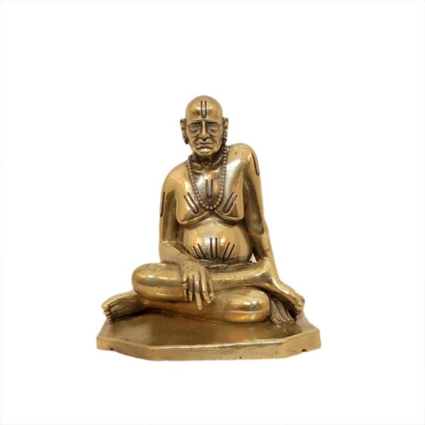 KALARAMBH Brass Swami Samarth 3.6 Inch, 1 Pcs BH10627