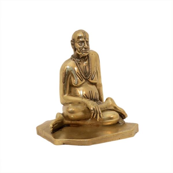 KALARAMBH Brass Swami Samarth 3.6 Inch, 1 Pcs BH10627