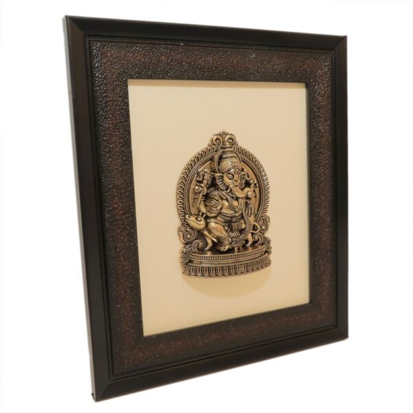 KALARAM BH Brass Ganesha Frame 9.3 Inch, 1 Pcs BH10698