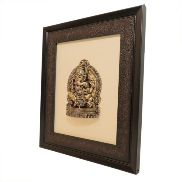 KALARAM BH Brass Ganesha Frame 9.3 Inch, 1 Pcs BH10698