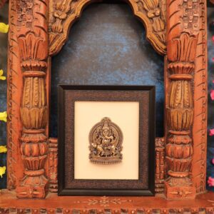 KALARAM BH Brass Ganesha Frame 9.3 Inch, 1 Pcs BH10698