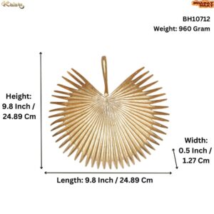 KALARAM BH Brass Leaf 9.8 Inch, 1 Pcs BH10712