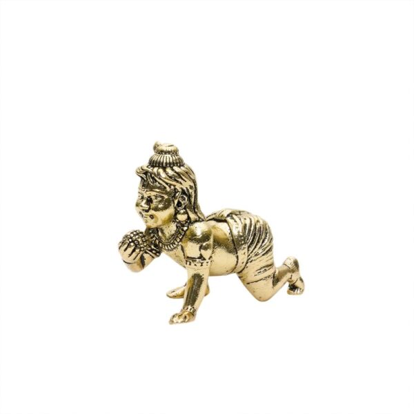 KALARAMBH Brass Bal Krishna 1.3 Inch, 1 Pcs BH10721