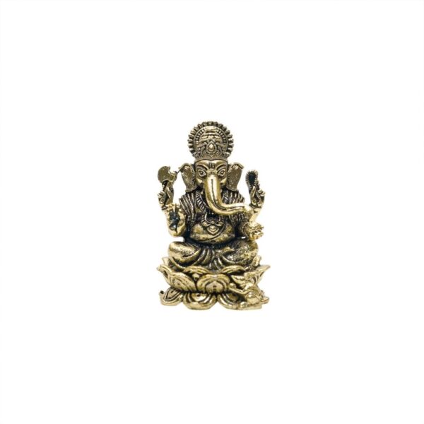 KALARAMBH Brass Ganesha 1.4 Inch, 1 Pcs BH10723