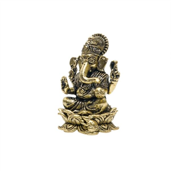 KALARAMBH Brass Ganesha 1.4 Inch, 1 Pcs BH10723