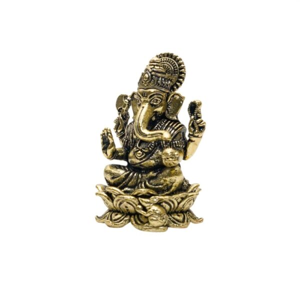 KALARAMBH Brass Ganesha 1.4 Inch, 1 Pcs BH10723