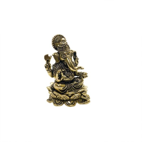 KALARAMBH Brass Ganesha 1.4 Inch, 1 Pcs BH10723