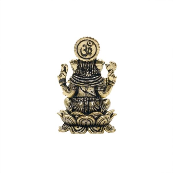 KALARAMBH Brass Ganesha 1.4 Inch, 1 Pcs BH10723