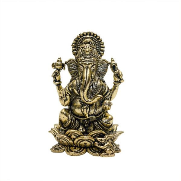 KALARAMBH Brass Ganesha 1.4 Inch, 1 Pcs BH10724