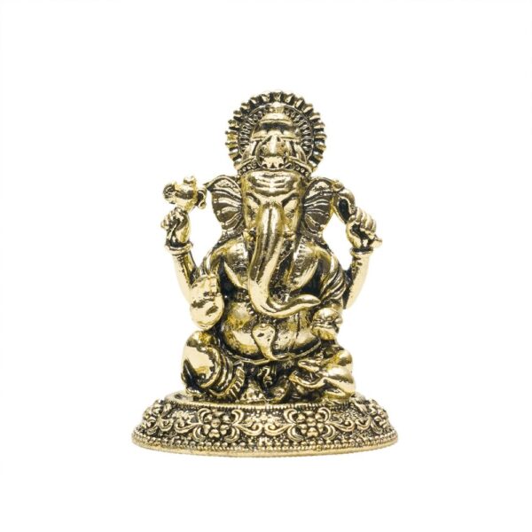 KALARAMBH Brass Ganesha 1.2 Inch, 1 Pcs BH10739