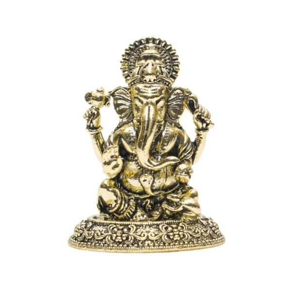 KALARAMBH Brass Ganesha 1.2 Inch, 1 Pcs BH10739