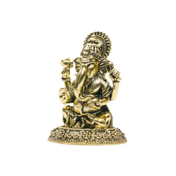 KALARAMBH Brass Ganesha 1.2 Inch, 1 Pcs BH10739