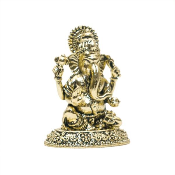 KALARAMBH Brass Ganesha 1.2 Inch, 1 Pcs BH10739